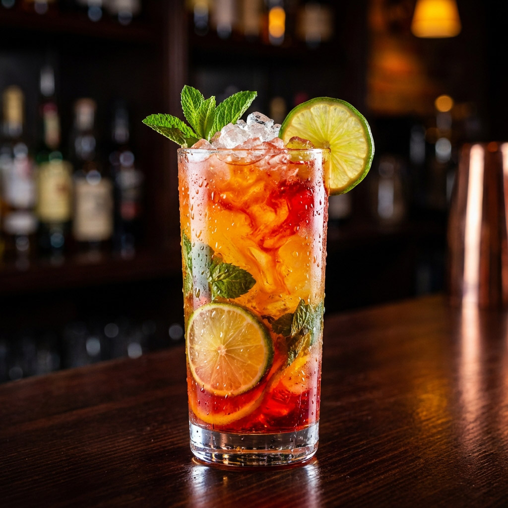 Cocktail tropical frais