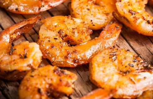 Gambas fraîches sautées